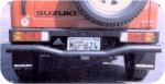 Rear Suzuki Samurai Tube Bumper with Hitch