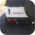 White Suzuki Samurai Tailgate Sticker Decal 87-95 Emblem Door Top